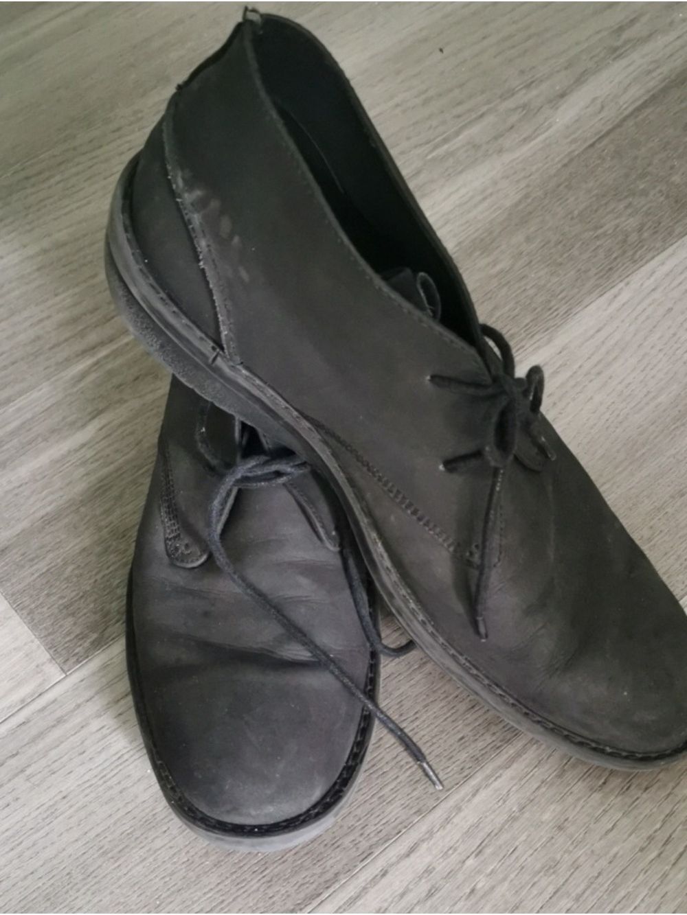 Kenneth Cole Men's  New York Black Business Casual Leather Chukka Boots. Size 10